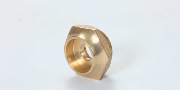 Polished brass fitting